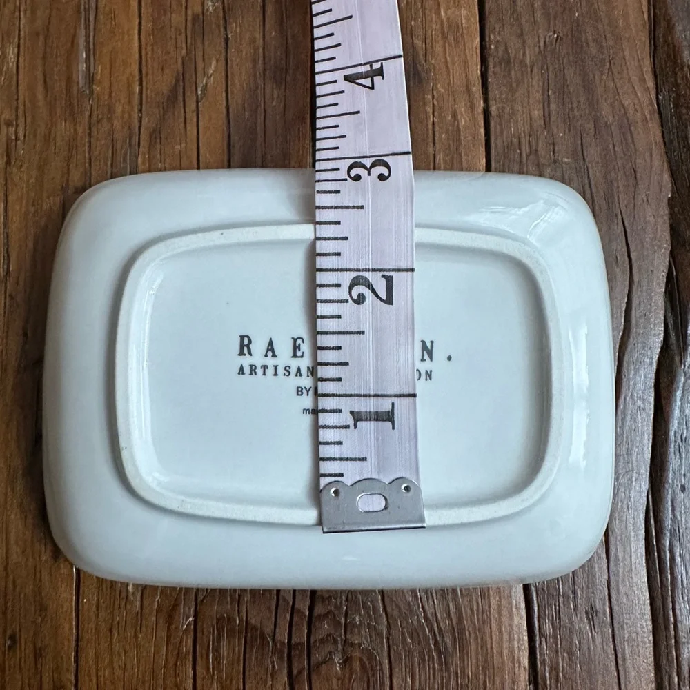 Rae Dunn Strength Trinket Tray in White